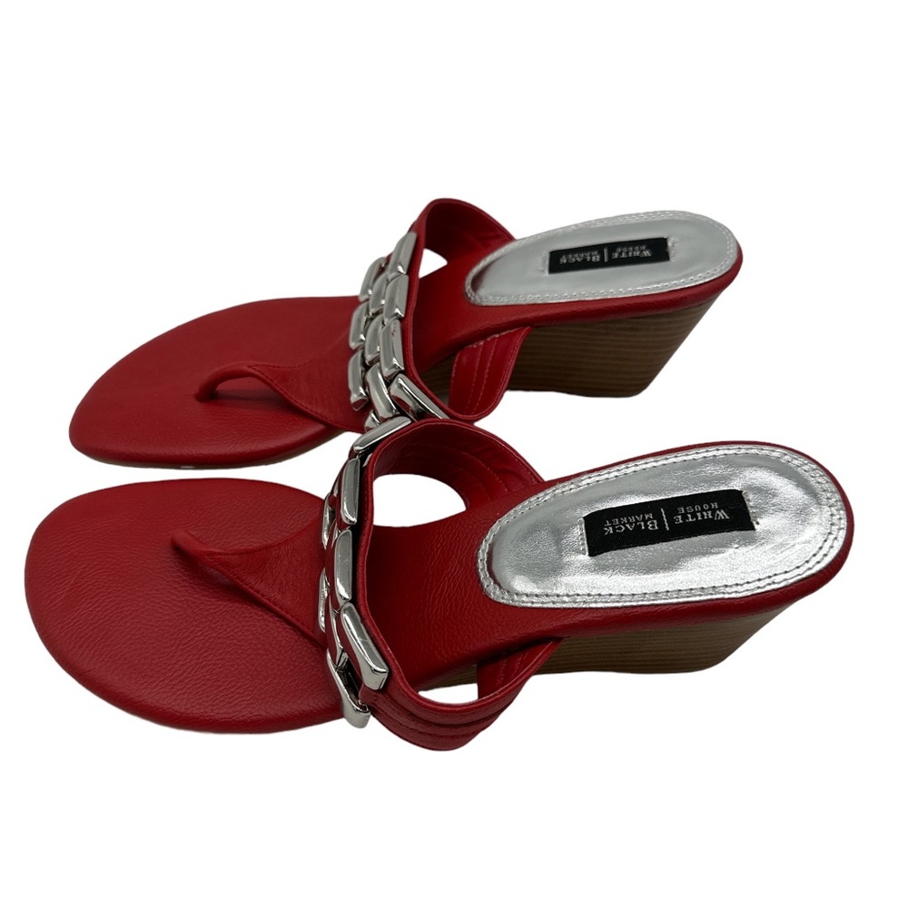 White House black Market red size 9 sandals !!
